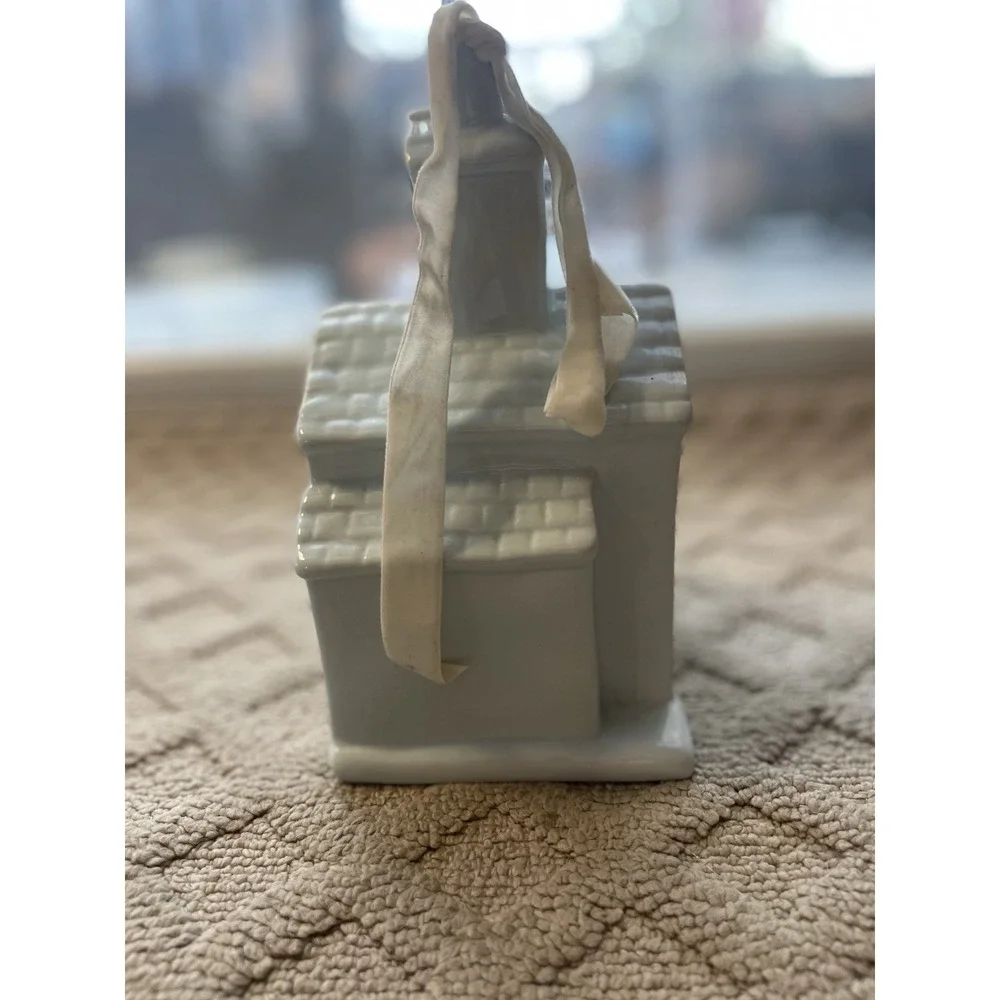 New Rae Dunn Magenta Groom's Side Ceramic Birdhouse Chapel Church Wedding Bridal